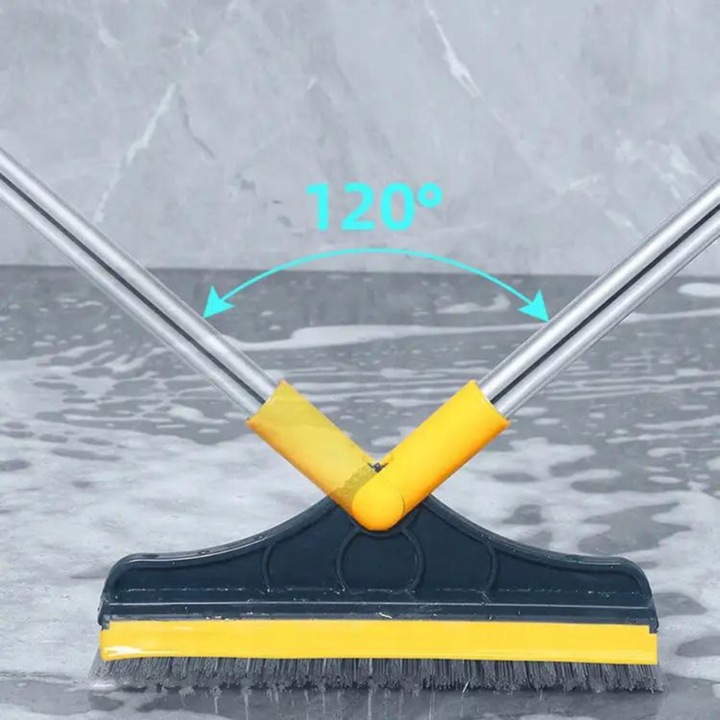 Szczotka Miotła Regulowana do Szorowania Podłóg Fug Szczelin Ściągacz Długa