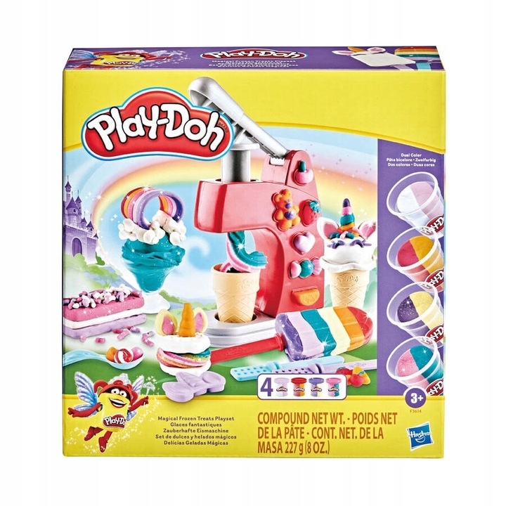 CIASTOLINA ZESTAW DLA DZIECI Play-Doh MAGICZNA LODZIARNIA HASBRO 3+