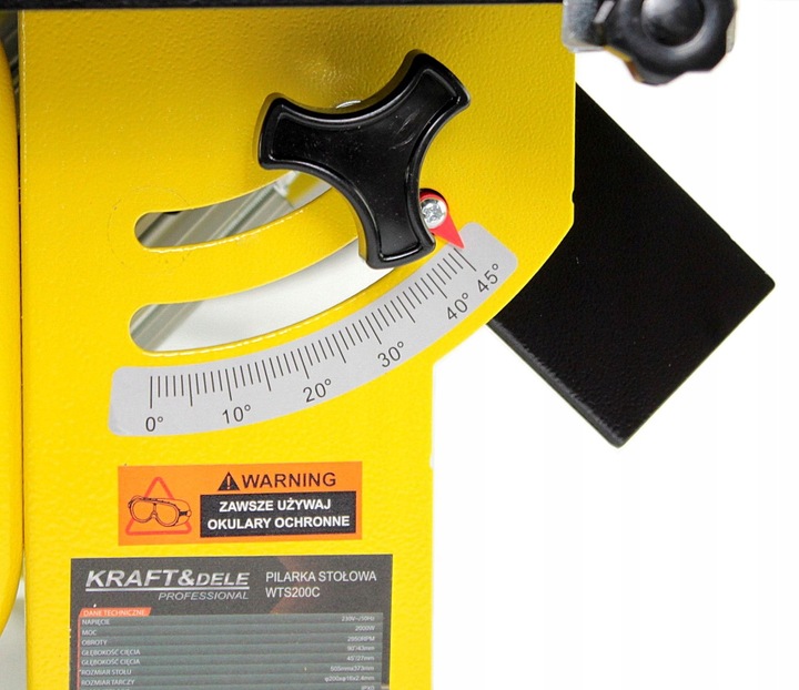 MOCNA KRAJZEGA PIŁA STOŁOWA PILARKA do drewna drzewa 2000W 16mm+Tarcza