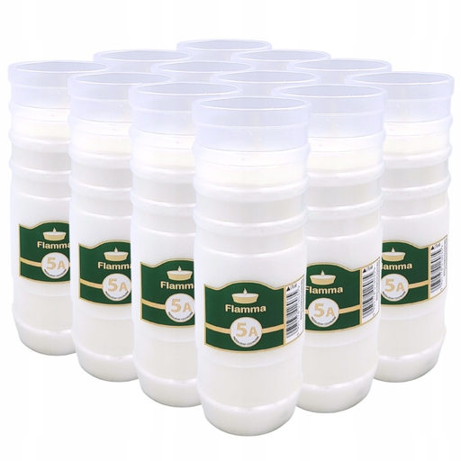 Wkłady do Zniczy Parafinowe Znicze Flamma 5dni Wkłady Czyste Wypalanie