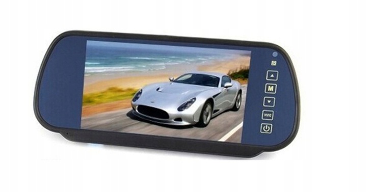 MONITOR TFT LCD 7' w lusterku do kamery cofania