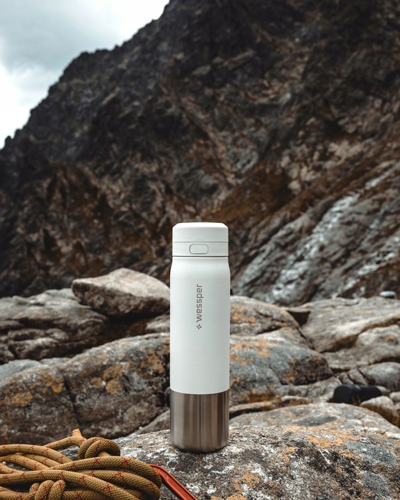 Butelka filtrująca stalowa bidon na wodę z filtrem WESSPER B2 ACTITEX 1l