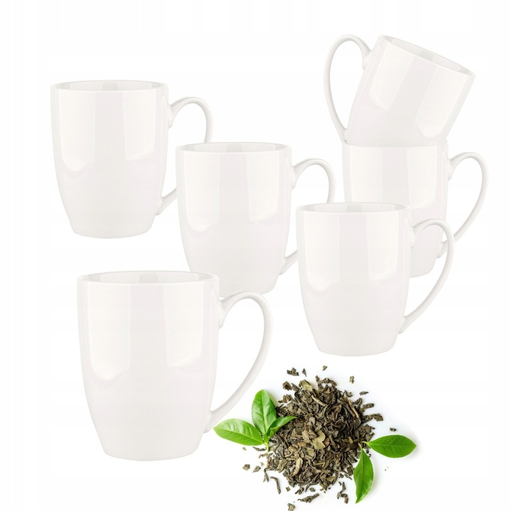 Kubki z uchem do kawy herbaty zestaw kubków 6 szt Altom Design Bella 320 ml