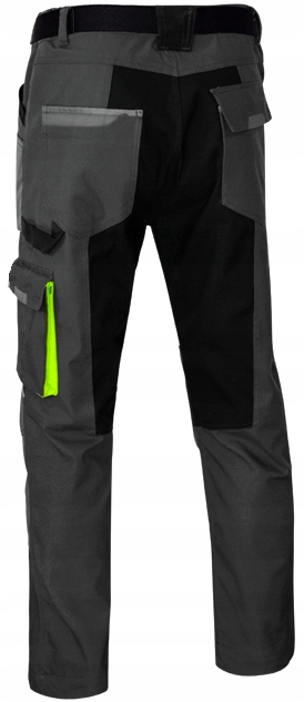 SPODNIE ROBOCZE MĘSKIE BOJÓWKI ELASTYCZNE WZMACNIANE STRETCH DO PASA BHP