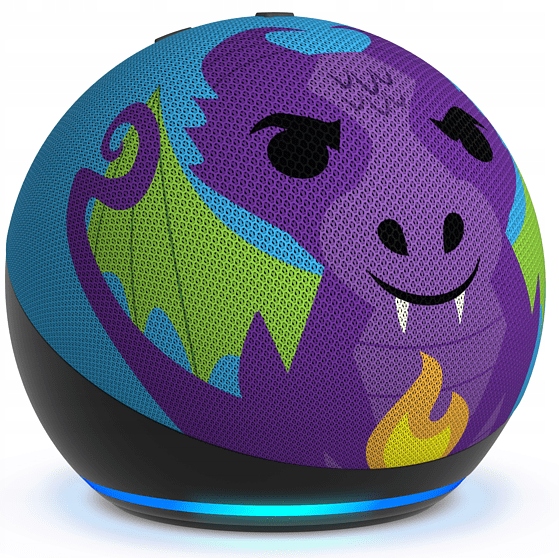 Głośnik przenośny Amazon Echo Dot 5 Kids Smok