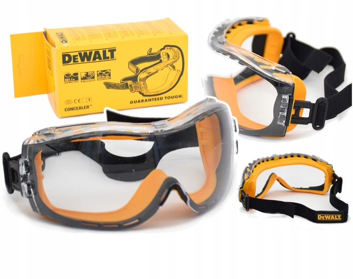 DEWALT DPG82-11D EU Okulary Ochronne Gogle Przeźroczyste BHP UNISEX AntiFog