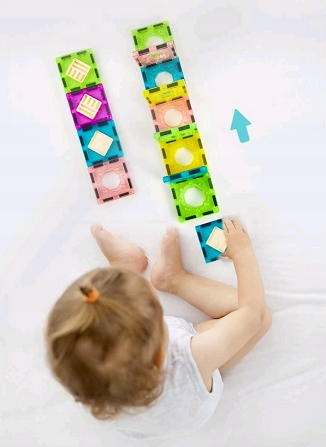 KLOCKI MAGNETYCZNE DLA DZIECKA 3D EDUKACYJNE TOR KULKOWY kulodrom