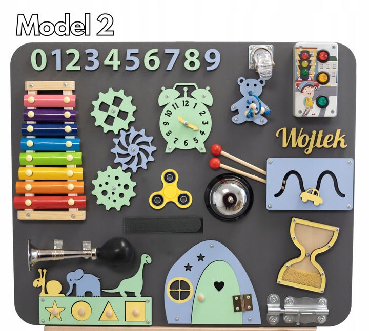 Tablica manipulacyjna sensoryczna Montessori