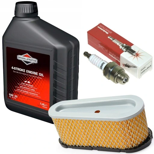 OLEJ 1,4L FILTR POWIETRZA BRIGGS 12 - 15KM +ŚWIECA