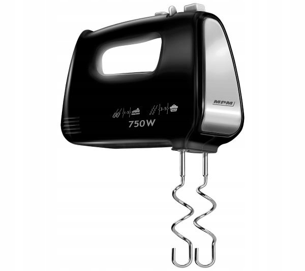 Mikser ręczny MPM MMR-19/C 750W 5 Biegów Czarny do Mieszania Ubijania