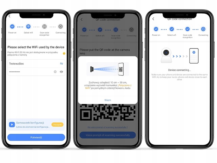 Kamera wifi żarówka BLOW obrotowa NIANIA 3mpx E27