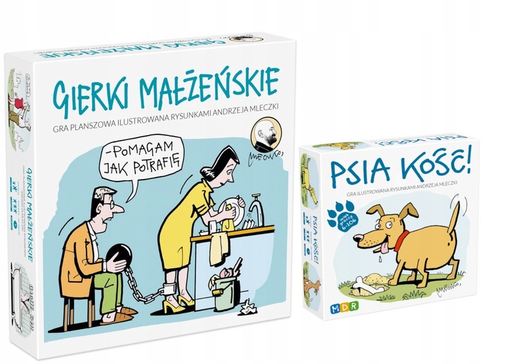 Gierki Małżeńskie, gra towarzyska dla par + Psia kość!, gra rodzinna