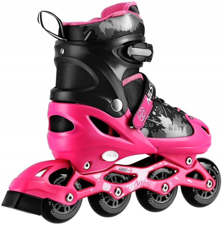 Łyżworolki NILS EXTREME NA18137A (rozmiar 39-42) Czarno-różowy