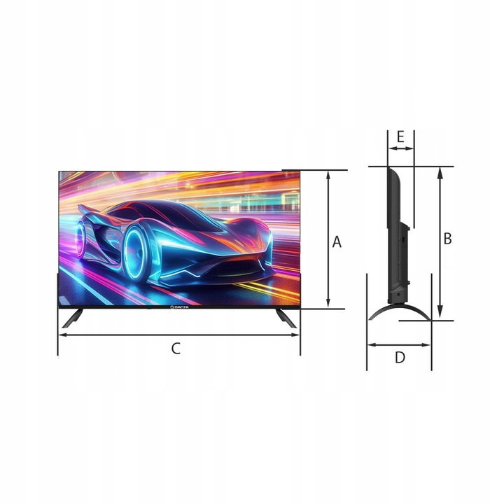 Smart TV Telewizor 40 cali Android HD LED WIFI +Uchwyt Manta+Pendrive 128GB