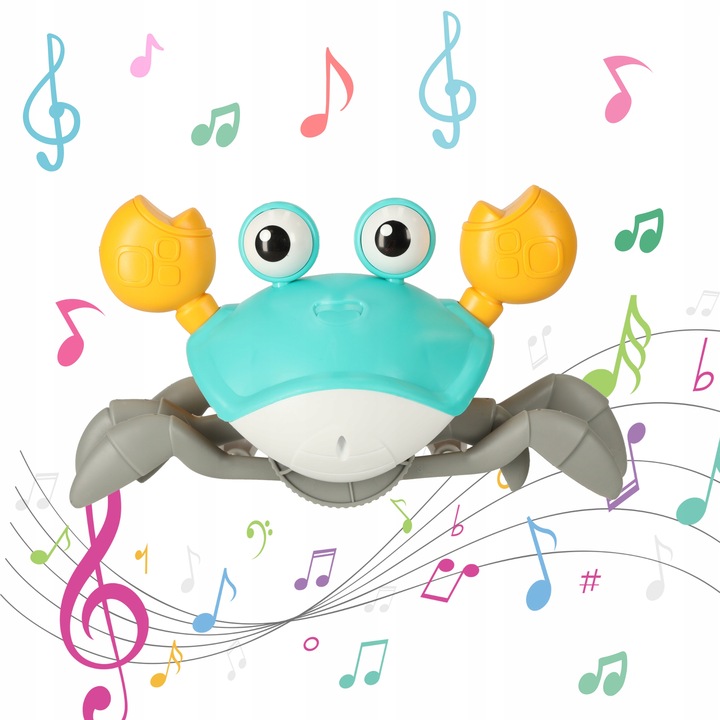 PEŁZAJĄCY UCIEKAJĄCY KRAB INTERAKTYWNA ZABAWKA CHODZĄCY GRAJĄCY DLA DZIECI