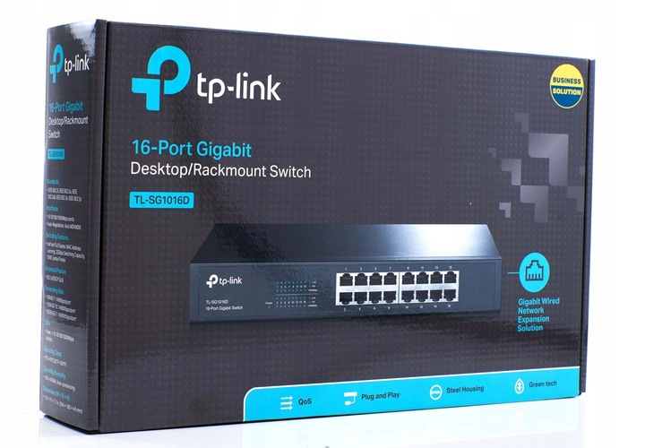 TP-LINK TL-SG1016D SWITCH 16 PORT GIGABIT DSK RACK