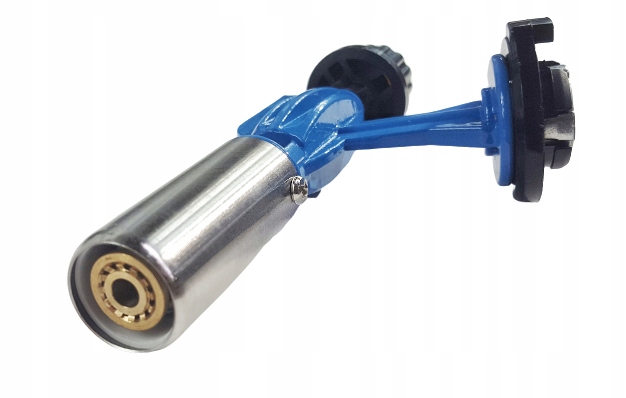 Palnik Gazowy STALOWY Opalarka Na Butlę + 2X Gaz Kartusz Ceramika Lutlampa