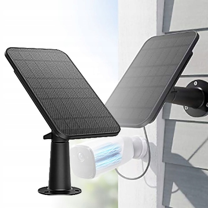PANEL SŁONECZNY 4W DO KAMERY BEZPIECZEŃSTWA, PANEL SŁONECZNY MICRO USB
