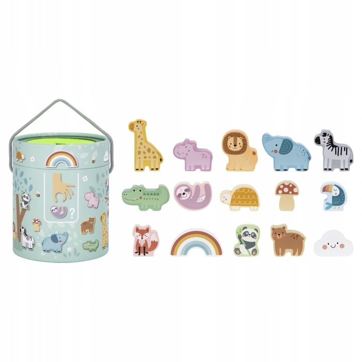 Tajemnicze Pudełko Dotknij i Dopasuj Woopie Green Mała Motoryka Zmysły EDU