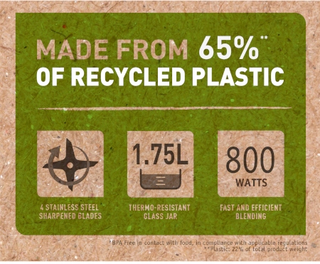 Blender kielichowy stojący TEFAL Eco Respect BL46E