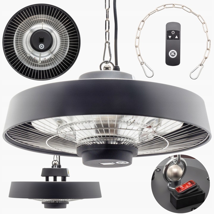 Promiennik sufitowy Promiennik podczerwieni LAMPA GRZEWCZA WISZĄCY 2000