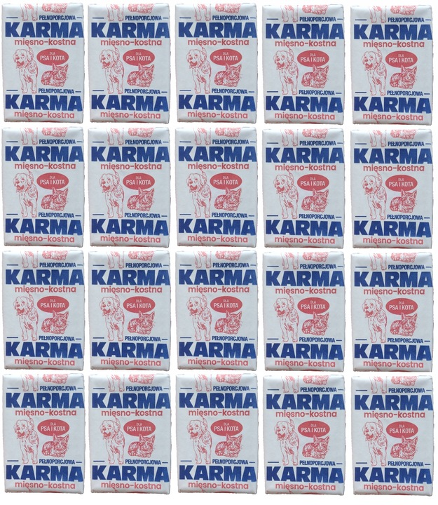 10kg Mięso mrożone drobiowe kostki dla psa BARF