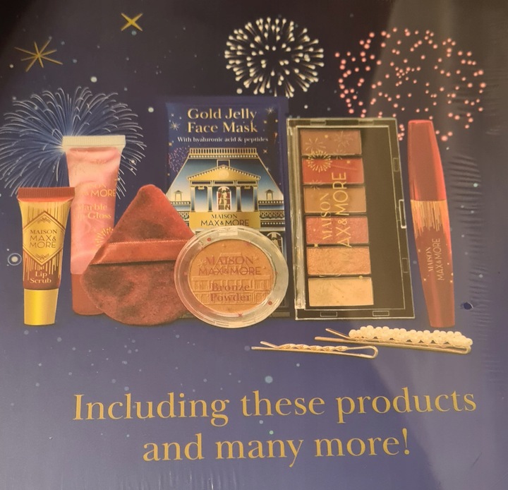KALENDARZ ADWENTOWY Z KOSMETYKAMI MAX&MORE ZESTAW LUKSUSOWYCH KOSMETYKÓW 24