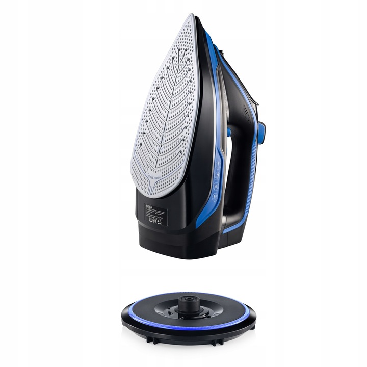 ŻELAZKO BEZPRZEWODOWE PAROWE KERCH ULTIMATE BLUE POWŁOKA CERAMICZNA 2600W