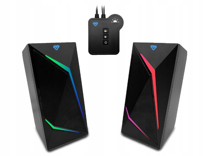 Gamingowe głośniki 2.0 COBRA PRO URION 8W MT3172 PODŚW. RGB MODUŁ STERUJĄCY