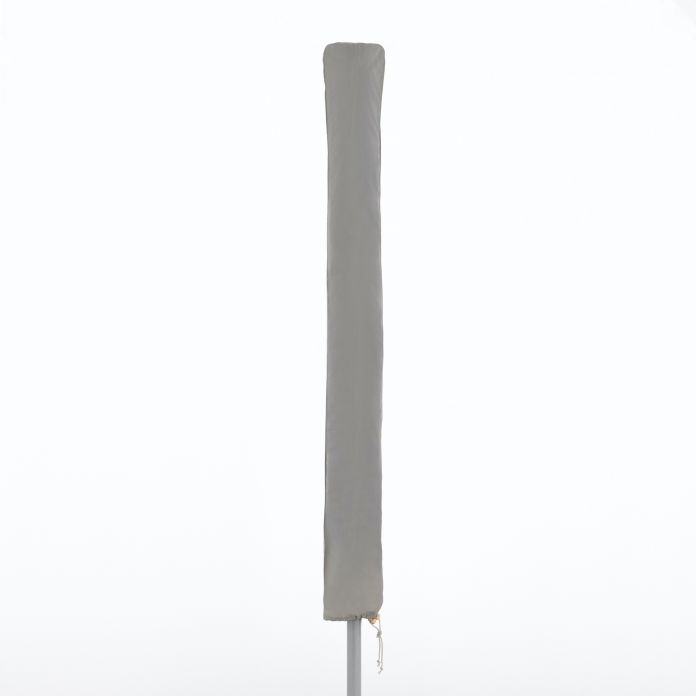 Pokrowiec na parasol ogrodowy plażowy szary ściągacz ochronny Derby 250 cm