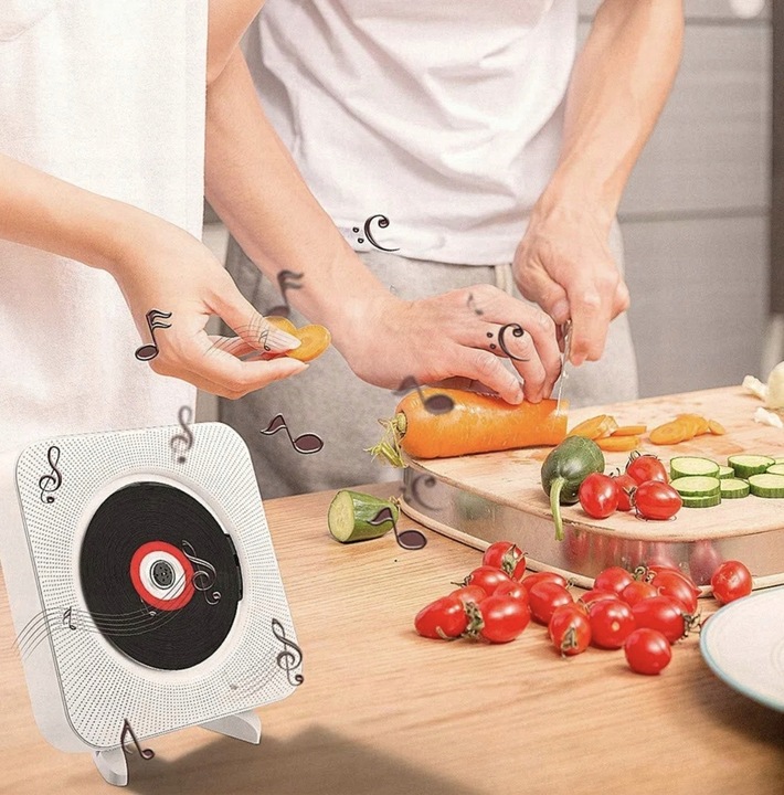 Odtwarzacz Przenośny CD Głośnik Bluetooth Radio