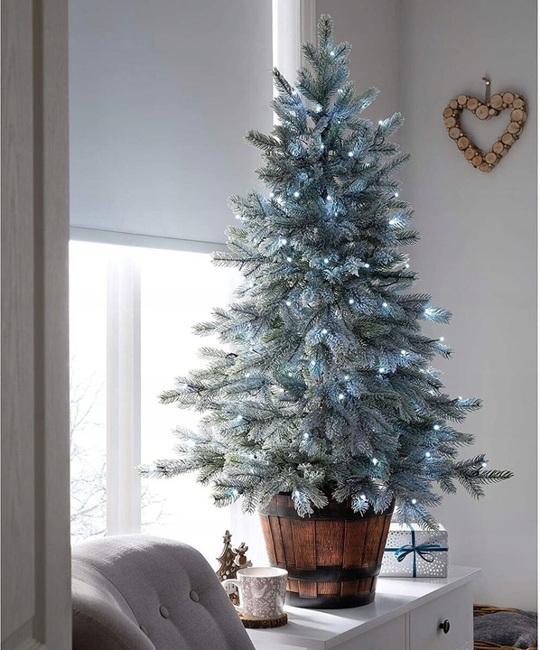 LAMPKI CHOINKOWE 1000 LED BIAŁE ZIMNE + FLASH 72M ŚWIATEŁKA LED ZEWNĘTRZNE