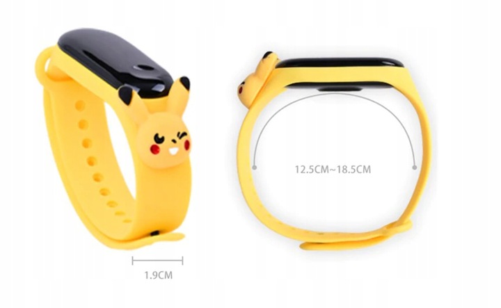 zegarek elektroniczny POKEMONY dziecięcy dla dzieci PIKACHU smartwatch LED