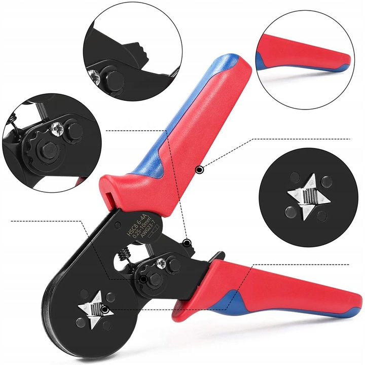 ZACISKARKA DO TULEJEK KONEKTORÓW PRZEWODÓW ZESTAW PRASKA + 1200 SZT TULEJKA