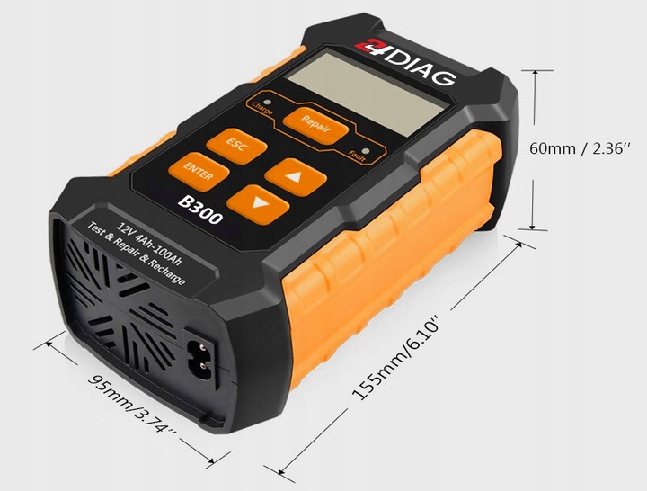 TESTER DO AKUMULATORÓW PROSTOWNIK B300 3w1 12V 5A