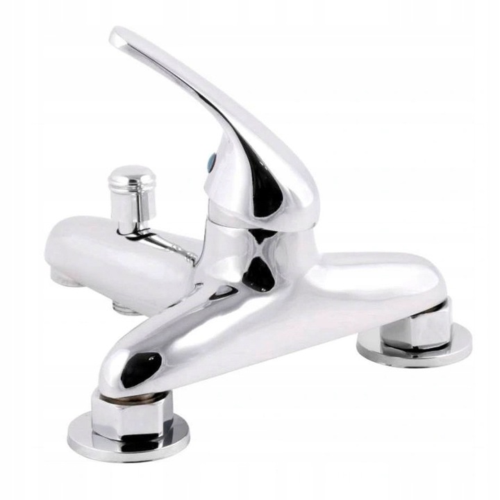 BATERIA WANNOWA STOJĄCA 2-OTWOROWA 145MM MOSIĄDZ RETRO KLASYCZNA NAWANNOWA