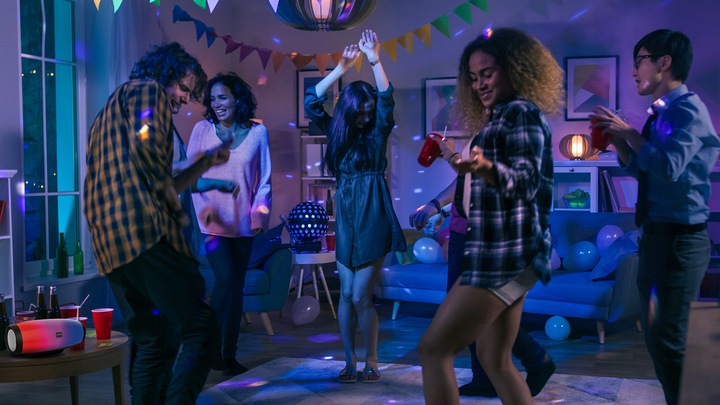 Głośnik Bluetooth Bezprzewodowy SMUVE Aura TWS USB FM XBass + LCD RGB