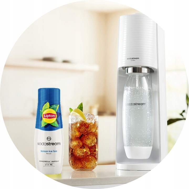 Zestaw Syrop do wody SodaStream Lipton Lemon Ice Tea 3x440ml + Torba GRATIS