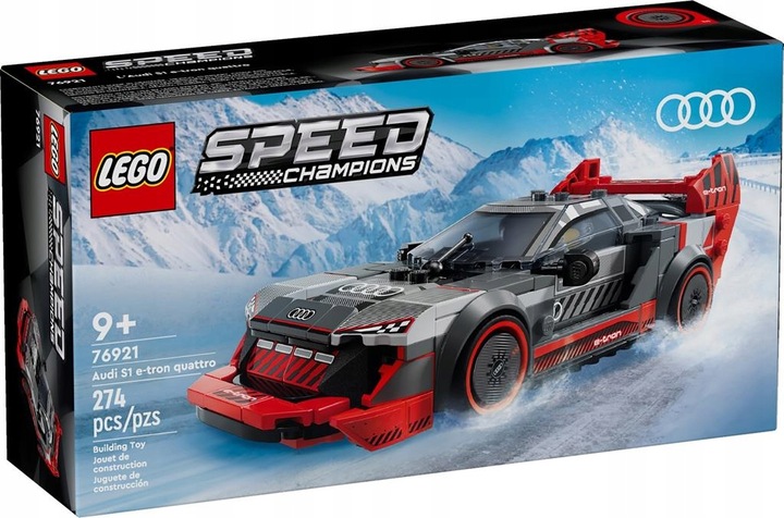 KLOCKI LEGO SPEED CHAMPIONS 76921 WYŚCIGOWE AUDI S1 E-TRON QUATTRO + TORBA