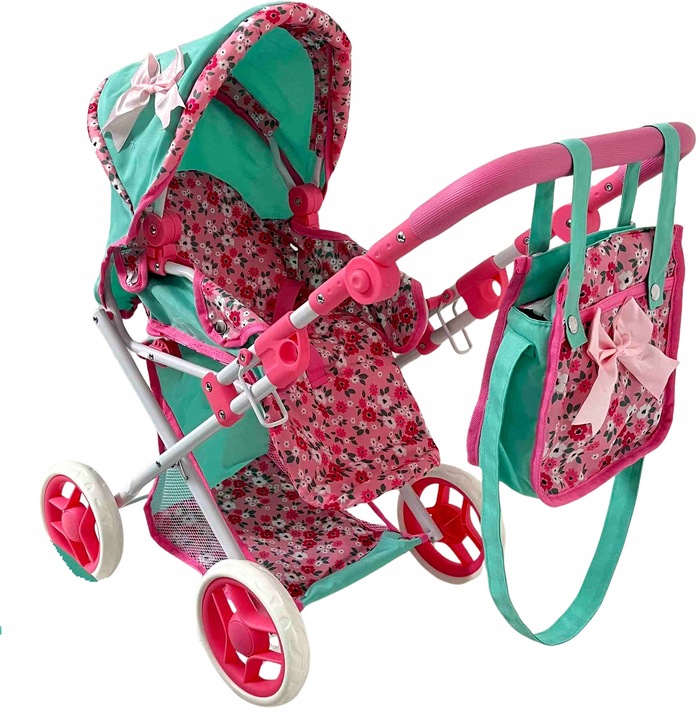 WÓZEK DLA LALEK GŁĘBOKI SPACERÓWKA GONDOLA 3w1 MarioToys TORBA POŚCIEL
