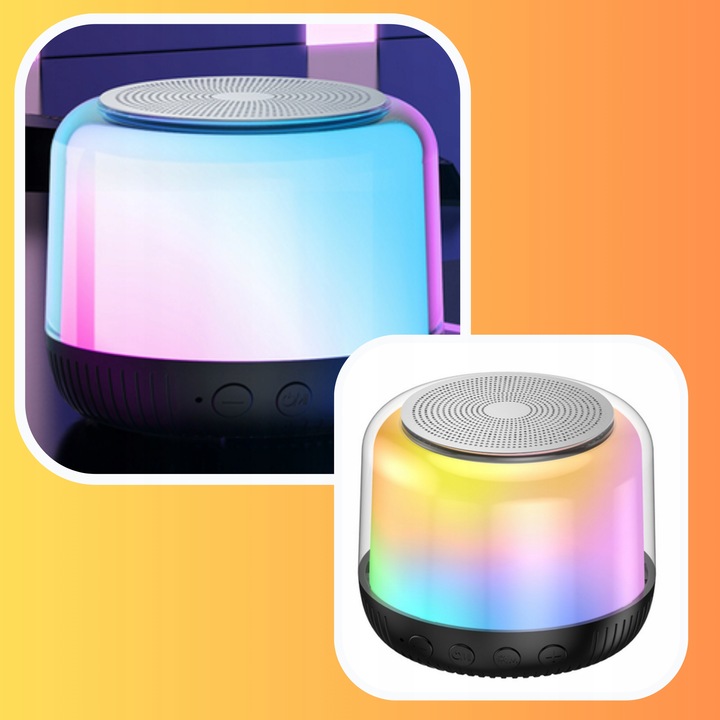 GŁOŚNIK PRZENOŚNY BEZPRZEWODOWY BLUETOOTH 5.1 RGB