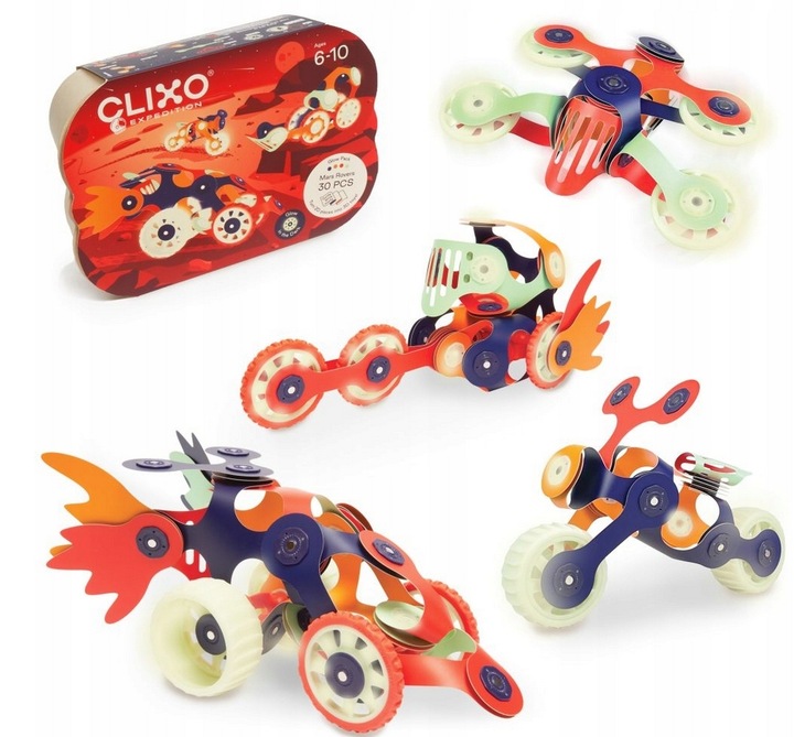 CLIXO CL-MARS Kosmiczna Ekspedycja Kreatywne klocki magnetyczne Nowość USA