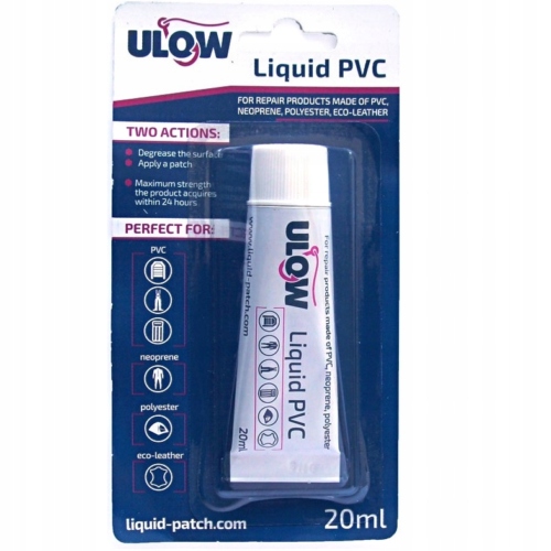 Klej PVC do pontonów, basenów, Płynna łatka Ulow PVC + siatka wzmacniająca