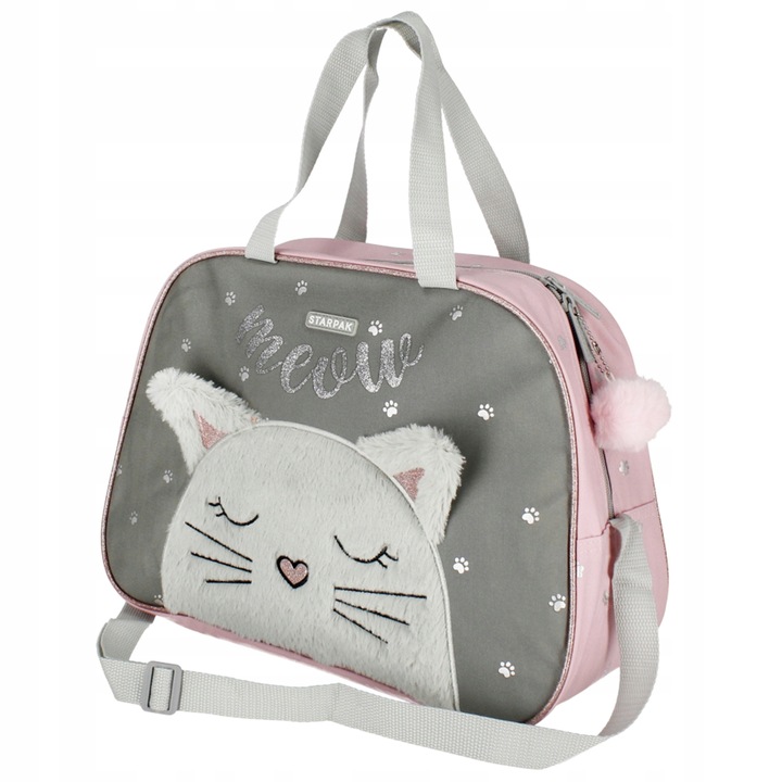 Pojemna torba na ramię dla dziewczynki KOTEK