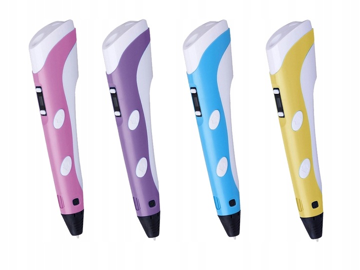 ZESTAW DŁUGOPIS 3D DLA DZIECI DRUKARKA + 110 METRÓW WKŁADU FILAMENTU GRATIS