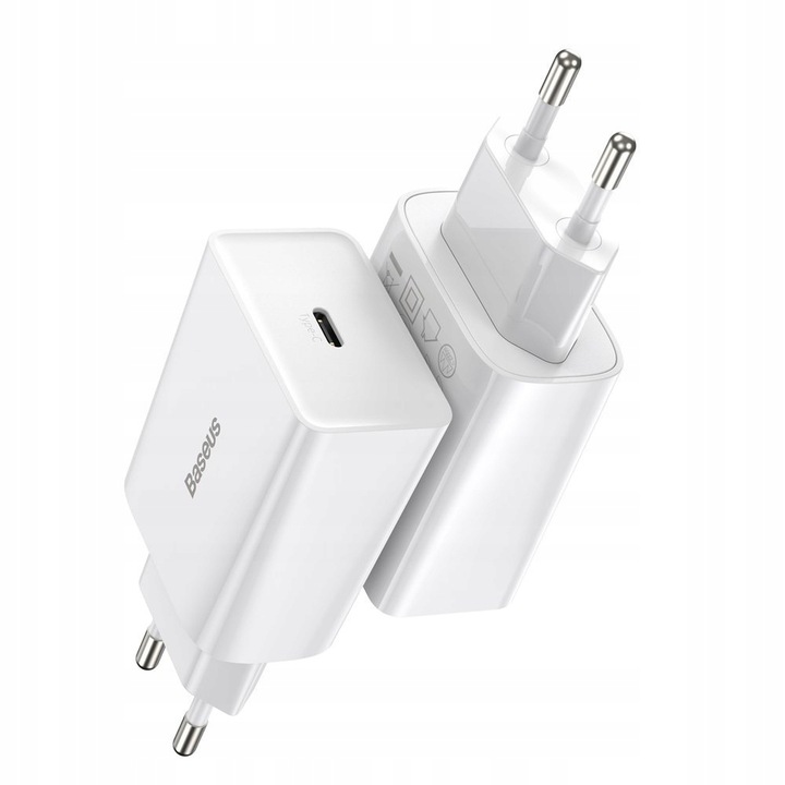 BASEUS SZYBKA ŁADOWARKA SIECIOWA MOCNA ZASILACZ USB-C TYPE-C QC 3.0 PD 20W