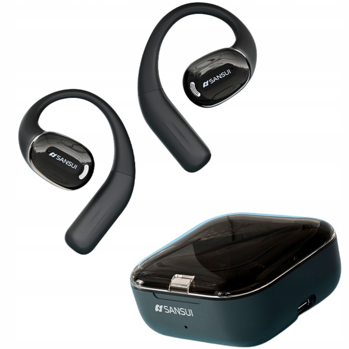 Słuchawki bezprzewodowe ZAUSZNE SANSUI W93 ENC dwa mikrofony BLUETOOTH 5.4