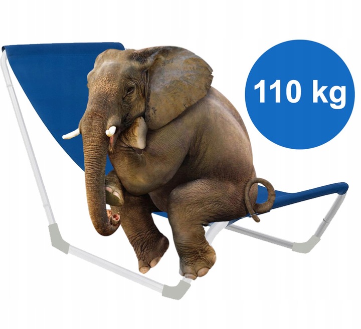 Leżak stal niebieski Malatec