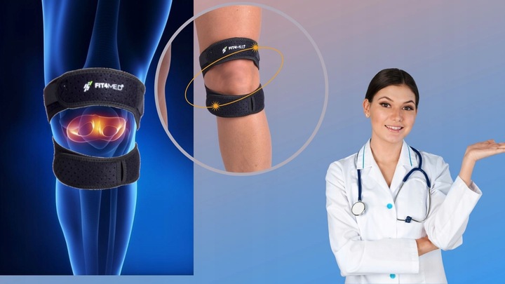 OPASKA STABILIZATOR KOLANA RZEPKI DOBRZE PODTRZYMUJE KOLANO DO BIEGANIA BÓL