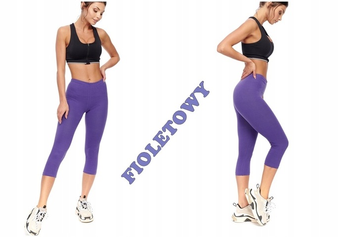 LEGGINSY GETRY 3/4 BAWEŁNIANE MIX KOLORÓW 4XL